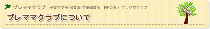 プレママクラブについて｜子育て支援プレママクラブ1